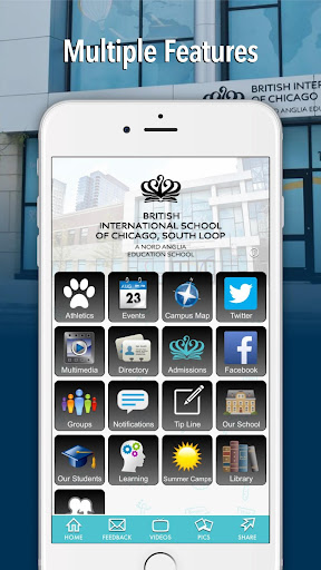 Android application British International School o screenshort