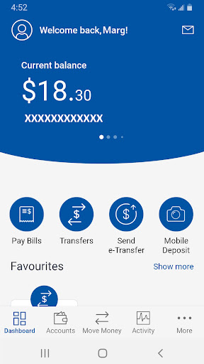 Swan Valley CU Mobile App Screen 2