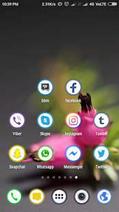 Onyksowy piksel - zrzut ekranu pakietu ikon