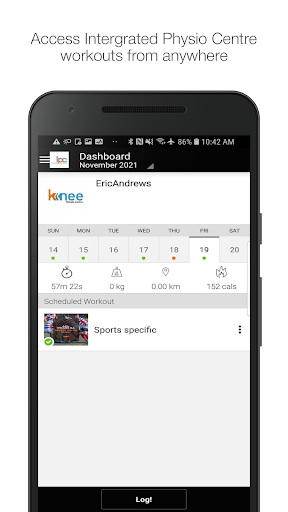 Android application Integrated Physio Centre screenshort