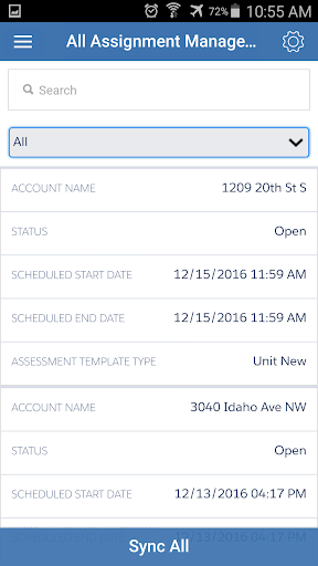 Android application Exam4Inspections screenshort