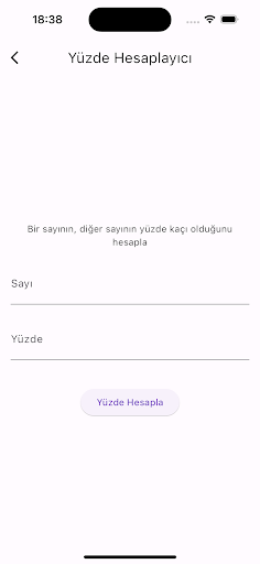 Yüzde Hesaplayıcı Screen 3