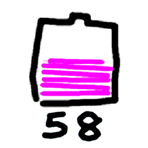 Graffiti Battery Meter [Widget Logo