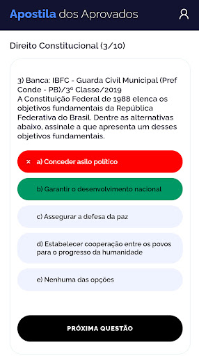 APP dos Aprovados Screen 3