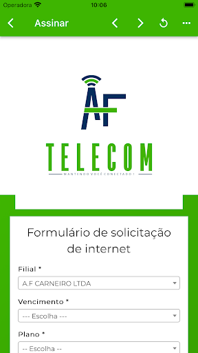 AF Telecom Screen 2