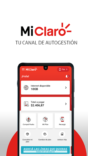 Android application Mi Claro Argentina screenshort