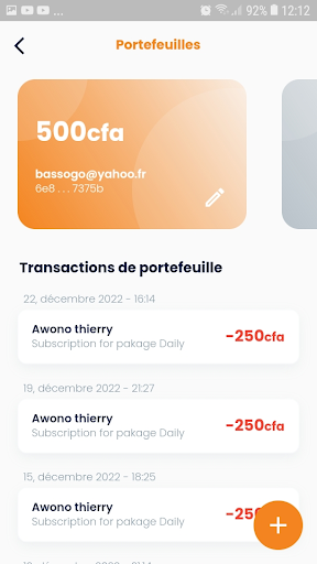 Android application Les Techniciens screenshort