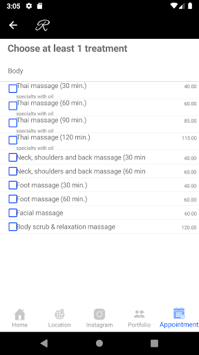 Rekka Thaise Massage Screen 3
