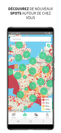 Android application Drone Spot screenshort