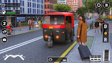 シティトゥクトゥク人力車ゲーム 3Dのおすすめ画像1