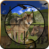 Deer hunting jungle shooter icon