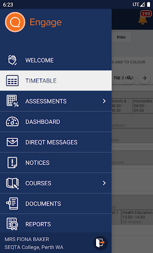 SEQTA Engage Screen 2