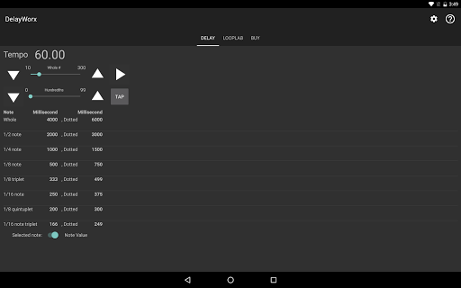 DelayWorxAndroid Screen 3
