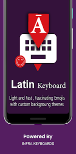 Latin English Keyboard  : Infra Keyboard 1