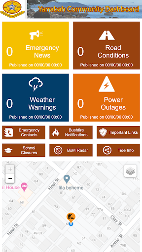 Android application Yarrabah Community Dashboard screenshort