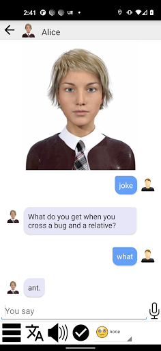 My Virtual Friend Alice Screen 2