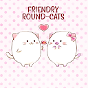 Cute Wallpaper Friendly Round-Cats Theme