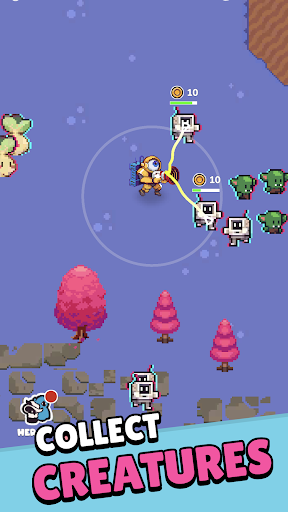Android application Hook Shot Hero: Idle RPG Hunt screenshort