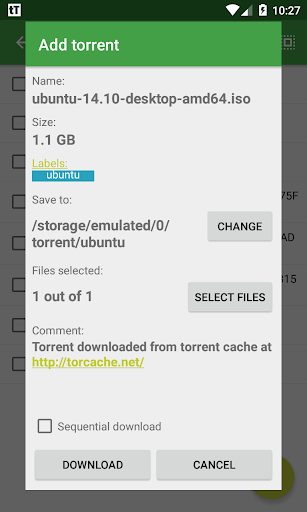 tTorrent - quảng cáo miễn phí