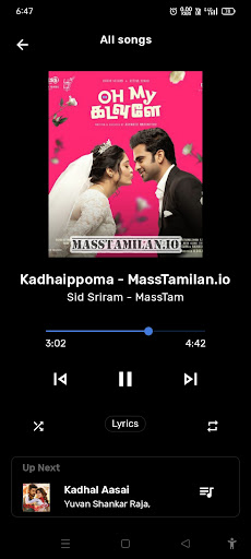 Modern Music Player Screen 2