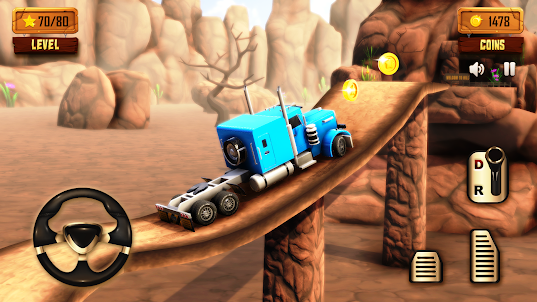 Hill Truck Climb: Truck Games