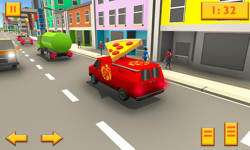 Pizza Delivery Van Virtual City Bike Moto Driving