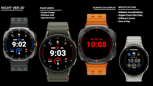 Night ver 20 - watch face screenshot 18