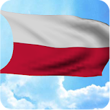 Poland flag 3D live wallpaper icon