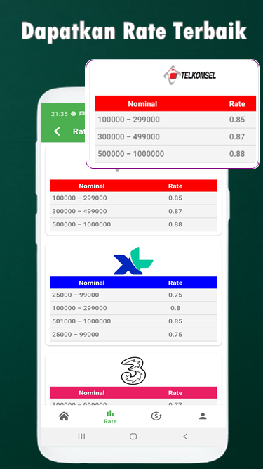 ZonaConvert - Tukar Pulsa Uang Screen 1