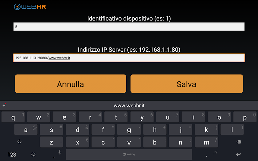 Android application WebHR - TimeMarker - UQ screenshort