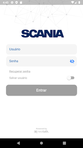 Android application Cris-Scania screenshort
