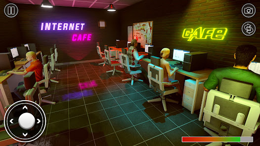 Internet Ofline Gamer Cafe Sim  screenshots 2