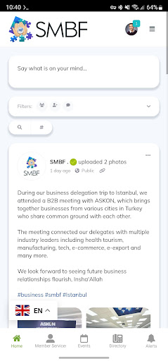 Android application SMBF screenshort