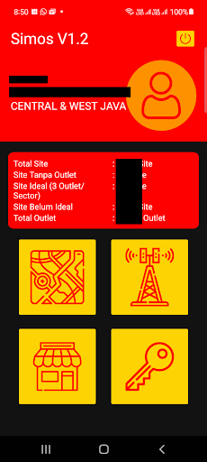 Android application SIMOS screenshort