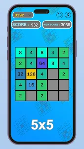 2048-16384 Number Puzzle Game