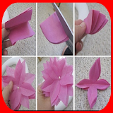 DIY paper flowers icon
