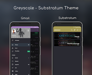 Greyscale - Substratum Theme Screenshot