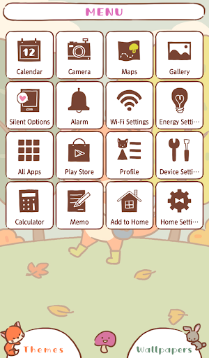 Cute Wallpaper Fall Fox Theme Screen 2