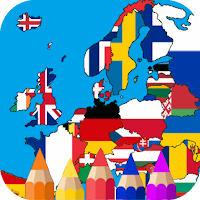 European country flag coloring