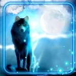 Cover Image of Download Wolves and Moon  APK
