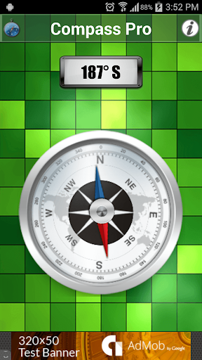 Android application Multiple Compass Pro screenshort