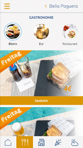 Android application allsun Hotels screenshort
