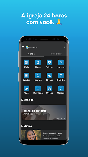Android application Igreja Rasgando os Céus screenshort