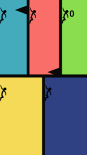 Stickman Fall Ninja Jump To Escape From Wall Spike Screenshot