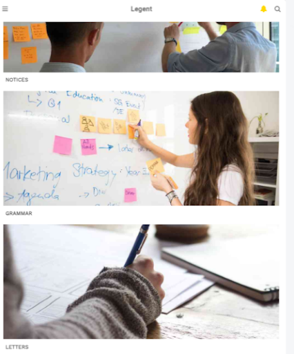 Legent - English for O/L & A/L Screen 2