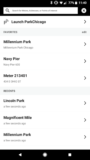ParkChicago®Map Screen 3