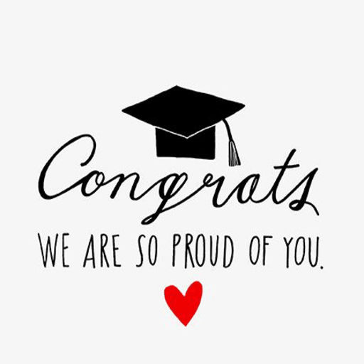 Congratulations graduate