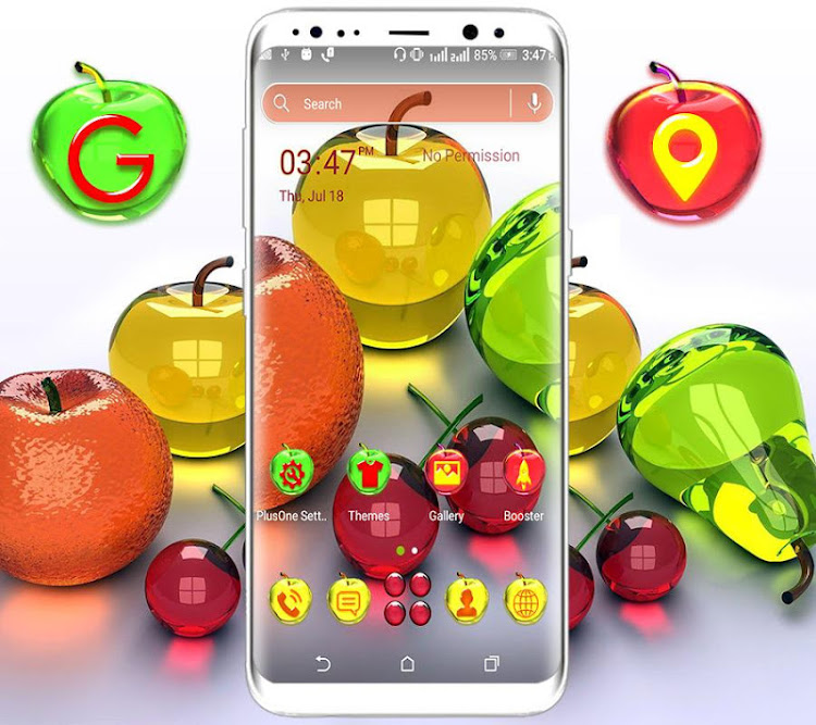 Crystal Fruits Launcher Theme - 2.4 - (Android)