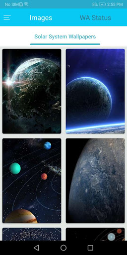 Android application Solar System Wallpaper screenshort