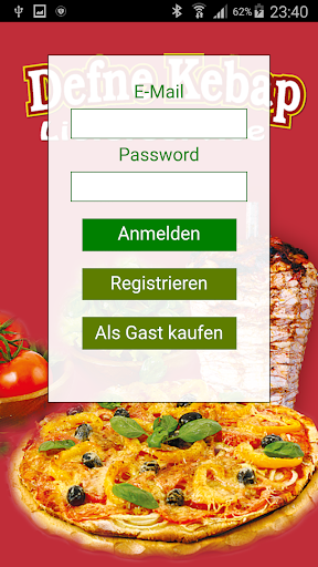 Android application Defne Kebap Bremen screenshort